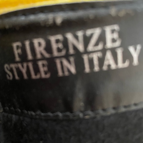 Firenze Style in Italy  boots brown with multi color fabric lace Adornment Sz 40 - Picture 7 of 9